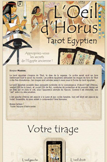 L'Oeil d'Horus : le tarot égyptien