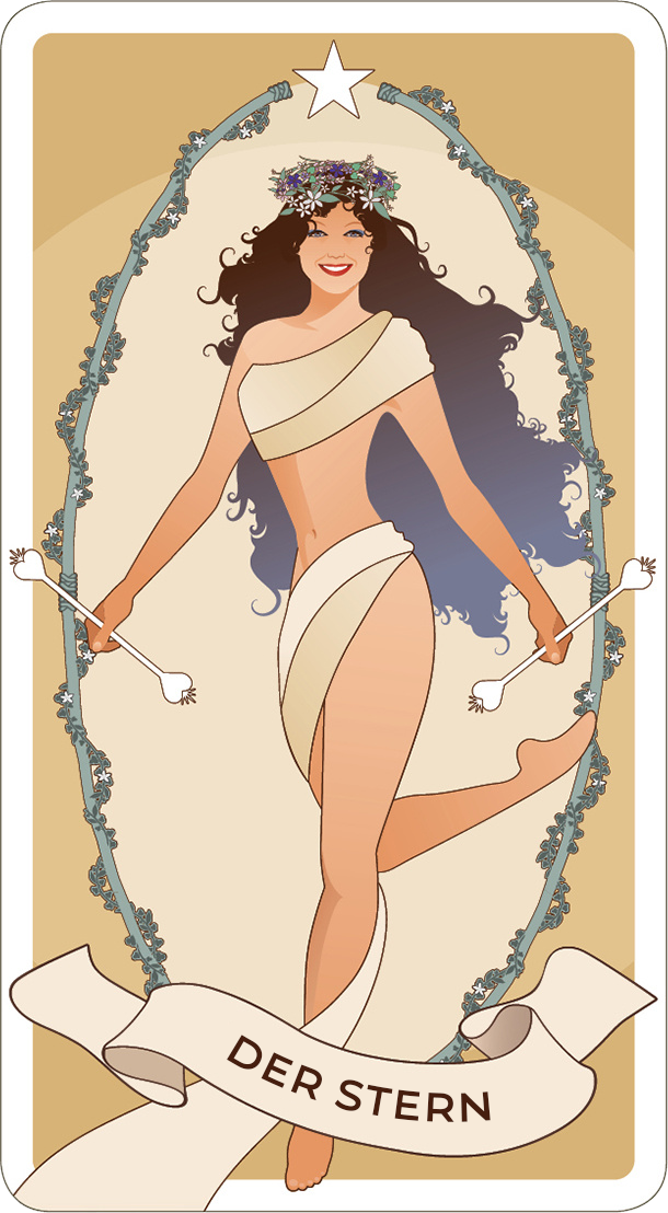 Der Stern, Arkanum XVII des Tarot - Tarotkarte 2027