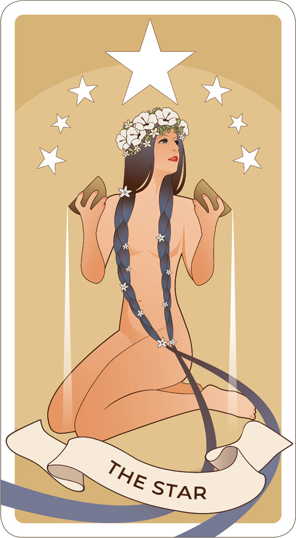The Star, arcanum XVII of the tarot - 2027 tarot card