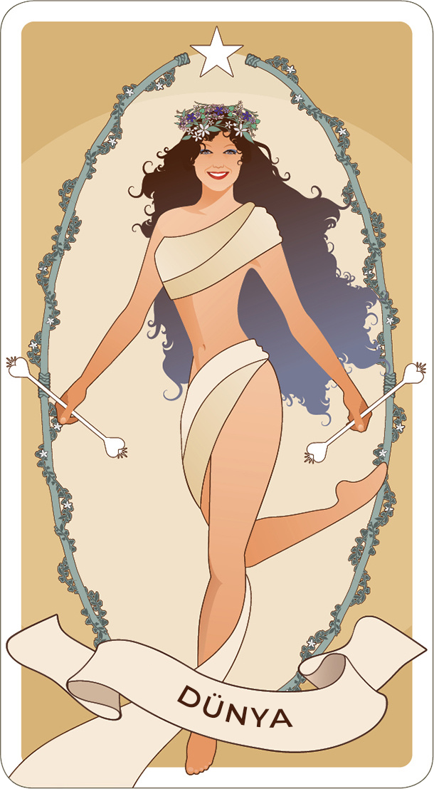 Dünya, tarotun XXI. arkanası - 2027 tarot kartı